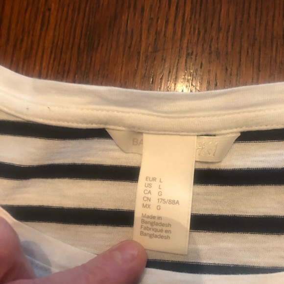 Basic HM Striped Top Large - Picture 5 of 8